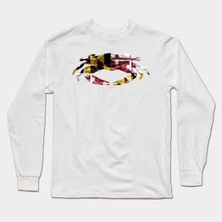 Crab Colorful Artwork Long Sleeve T-Shirt